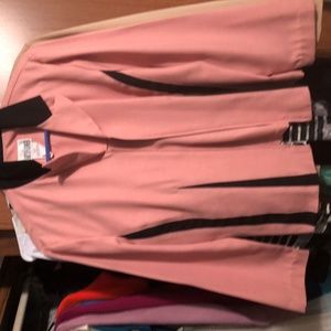 pink and black dress jacket
